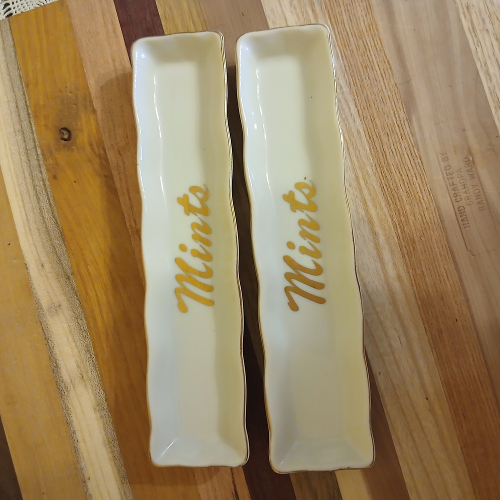Mint Ceramic Tray Set - Cream